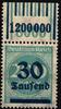 Deutsches Reich Deutsches Reich 285 W OR postfrisch 2/9/2 - 1/5/1 MiNr. 285 W OR postfrisch 2/9/2 - 1/5/1 -