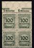 Deutsches Reich Deutsches Reich 322 A P OR B postfrisch 4er Block MiNr. 322 A P OR B postfrisch 4er Block -