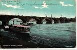AK London Waterloo Bridge 1906 gebraucht -
