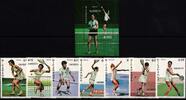 Nicaragua Nicaragua 2782-2788 und Block 173 postfrisch Tennis MiNr. 2782-2788 und Block 173 postfrisch Tennis -