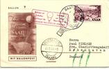 Saarland 324 auf Postkarte Ballonpost -