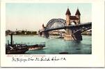 AK Bonn mit der neuen Rheinbrücke ungebraucht -