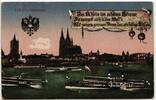 AK Köln Panorama mit Raddampfer ungebraucht -