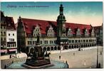 AK Leipzig Altes Rathaus mit Siegesdenkmal ungebraucht -