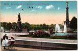 AK Berlin Bismarck Denkmal und Siegessäule auf dem Königsplatz 1916 gebraucht -