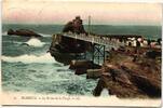 AK Biarritz Le Rocher de la Vierge 1908 gebraucht -