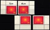 BRD BRD 595 postfrisch Ecke 1-4, FN 0 MiNr. 595 postfrisch Ecke 1-4, FN 0 -