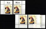 BRD BRD 1301 postfrisch Ecke 1-4, FN 0 MiNr. 1301 postfrisch Ecke 1-4, FN 0 -