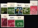 BRD Bund BRD Bund Lot nur Oberränder aus 1961 postfrisch MiNr. Lot nur Oberränder aus 1961 postfrisch -