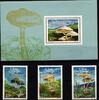 Sao Tome e Principe Sao Tome e Principe 937-939 und Block 161 postfrisch Pilze MiNr. 937-939 und Block 161 postfrisch Pilze -
