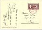 Schweiz 416 auf Postkarte als Einzelfrankatur -