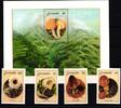 Grenada Grenada 1491-1494 und Block 162 postfrisch Pilze MiNr. 1491-1494 und Block 162 postfrisch Pilze -