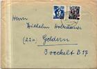Saarland 231, 235 II/I auf Brief als Mischfrankatur im Brief Geigle BPP -