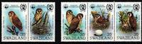 Swaziland Swaziland 398-402 postfrisch Paar und Dreierstreifen / Eulen MiNr. 398-402 postfrisch Paar und Dreierstreifen / Eulen -