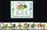 Korea Korea 2999-3004 und Block 244 postfrisch Pilze MiNr. 2999-3004 und Block 244 postfrisch Pilze -