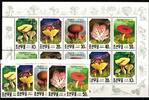 Korea Korea 3186-3190 postfrisch Kleinbogen / Pilze MiNr. 3186-3190 postfrisch Kleinbogen / Pilze -