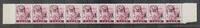 Saarland Saarland 228 Z II K postfrisch 10er Streifen sign. Brun, kopfst. Aufdruck MiNr. 228 Z II K postfrisch 10er Streifen sign. Brun, -