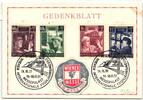 Österreich 960-963 auf Ausstellungskarte Sonderstempel Messepalast -