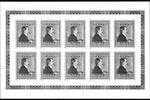Österreich Österreich 2781 postfrisch als Schwarzdruck-Kleinbogen MiNr. 2781 postfrisch als Schwarzdruck-Kleinbogen -