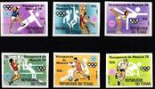 Tschad Tschad 634B-639B postfrisch Olympische Spiele MiNr. 634B-639B postfrisch Olympische Spiele -