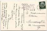 Deutsches Reich 516 auf Postkarte Sommer Olympiade -