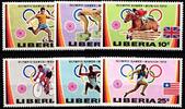 Liberia Liberia 526A-531A postfrisch Olympische Spiele MiNr. 526A-531A postfrisch Olympische Spiele -