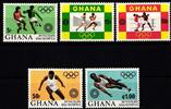 Ghana Ghana 472A-476A postfrisch Olympische Spiele MiNr. 472A-476A postfrisch Olympische Spiele -