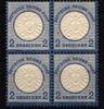 Deutsches Reich Deutsches Reich 20 postfrisch als Viererblock ungefaltet MiNr. 20 postfrisch als Viererblock ungefaltet -
