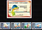 Dominica Dominica 1374, 1377, 1379 und 1380 und Block 179 postfrisch Schifffahrt MiNr. 1374, 1377, 1379 und 1380 und Block 179 postfrisch -