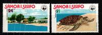Samoa WWF Samoa WWF 370-371 postfrisch Schildkröten MiNr. 370-371 postfrisch Schildkröten -