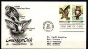 USA USA 1360-1361 gestempelt als FDC, Eulen MiNr. 1360-1361 gestempelt als FDC, Eulen -