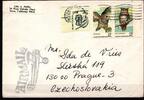 USA USA 1360-1361 gestempelt auf Brief, Eulen MiNr. 1360-1361 gestempelt auf Brief, Eulen -