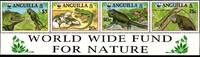 Anguilla Anguilla 988-991 postfrisch als 4er Streifen, Leguane MiNr. 988-991 postfrisch als 4er Streifen, Leguane -