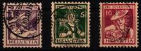 Schweiz Schweiz 130-132 gestempelt MiNr. 130-132 gestempelt -