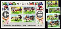 Ghana Ghana 581-584 und Block 58 postfrisch Fußball MiNr. 581-584 und Block 58 postfrisch Fußball -