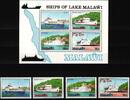 Malawi Malawi 449-452 und Block 64 postfrisch Schiffe MiNr. 449-452 und Block 64 postfrisch Schiffe -
