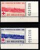 Schweiz Schweiz 357-358 postfrisch Eckrand mit Bogennummer und Bogenzähler MiNr. 357-358 postfrisch Eckrand mit Bogennummer und Bogenzäh -
