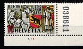 Schweiz Schweiz 398 postfrisch Eckrand mit Bogennummer und Bogenzähler MiNr. 398 postfrisch Eckrand mit Bogennummer und Bogenzähler -
