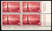 Schweiz Schweiz 409 postfrisch Eckrand Viererblock mit Formnummer MiNr. 409 postfrisch Eckrand Viererblock mit Formnummer -