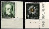 Schweiz Schweiz 424-425 postfrisch Eckrand MiNr. 424-425 postfrisch Eckrand -