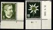 Schweiz Schweiz 439-440 postfrisch Eckrand MiNr. 439-440 postfrisch Eckrand -