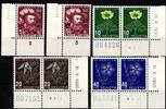Schweiz Schweiz 541-544 postfrisch Eckrand Formnummer Bogenzähler MiNr. 541-544 postfrisch Eckrand Formnummer Bogenzähler -