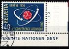 Schweiz Schweiz 662 gestempelt Eckrand Viererblock Formnummer MiNr. 662 gestempelt Eckrand Viererblock Formnummer -