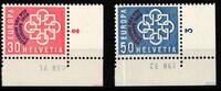 Schweiz Schweiz 681-682 postfrisch Eckrand Druckdatum MiNr. 681-682 postfrisch Eckrand Druckdatum -