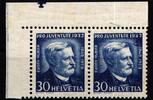 Schweiz Schweiz 265 postfrisch Paar als Eckrand MiNr. 265 postfrisch Paar als Eckrand -