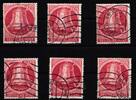 Berlin Berlin 6x 84 gestempelt MiNr. 6x 84 gestempelt -