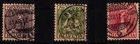 Schweiz Schweiz 133-135 gestempelt Rundstempel MiNr. 133-135 gestempelt Rundstempel -