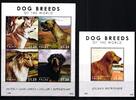 Palau Palau Block 267 + 3236-3239 postfrisch als ZD-Bogen, Hunde MiNr. Block 267 + 3236-3239 postfrisch als ZD-Bogen, Hunde -