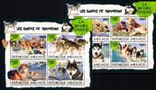 Togo Togo 9501-9508 postfrisch als ZD-Bögen, Hunde, Huskies MiNr. 9501-9508 postfrisch als ZD-Bögen, Hunde, Huskies -