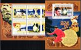 Guinea Guinea Block 1873 + 7841-7846 postfrisch als ZD-Bogen, Hunde MiNr. Block 1873 + 7841-7846 postfrisch als ZD-Bogen, Hunde -